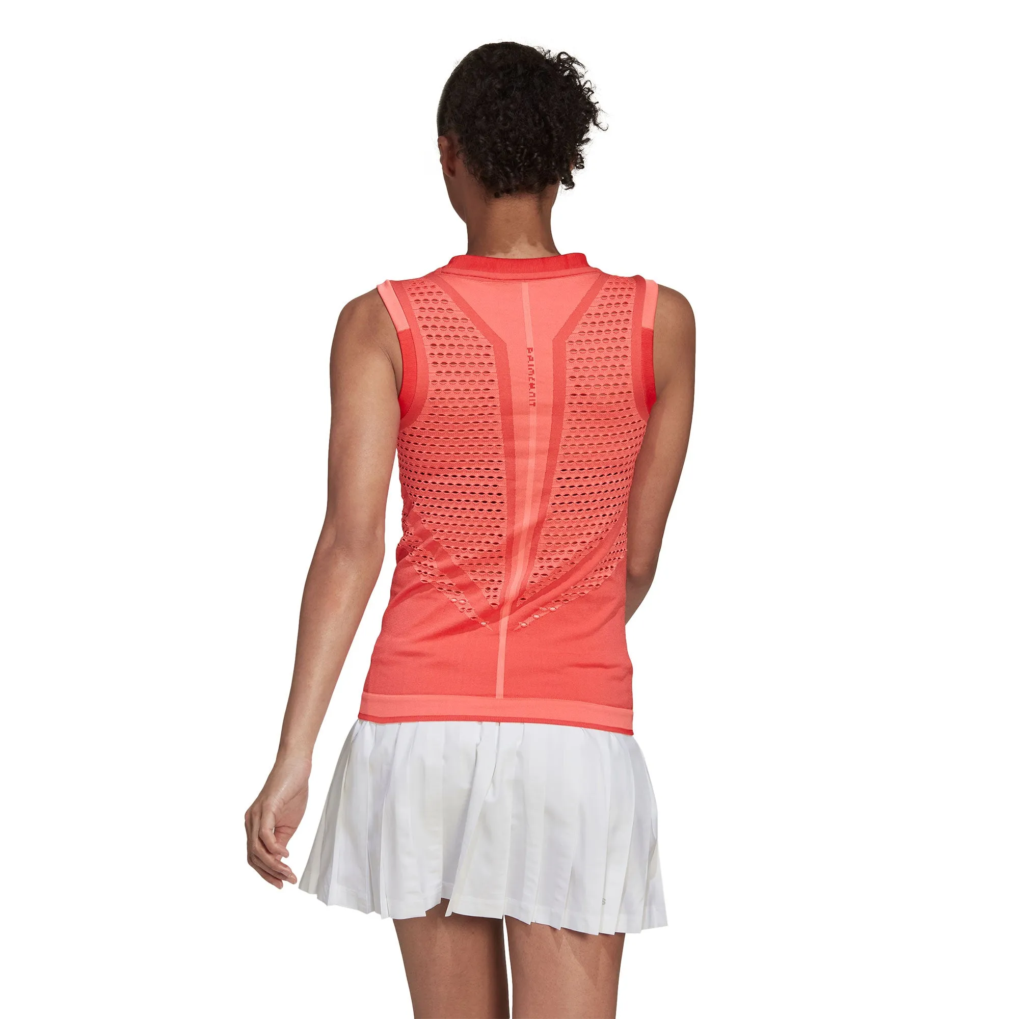 Adidas Premium PrimeKnit Red Womens Tennis Tank Top