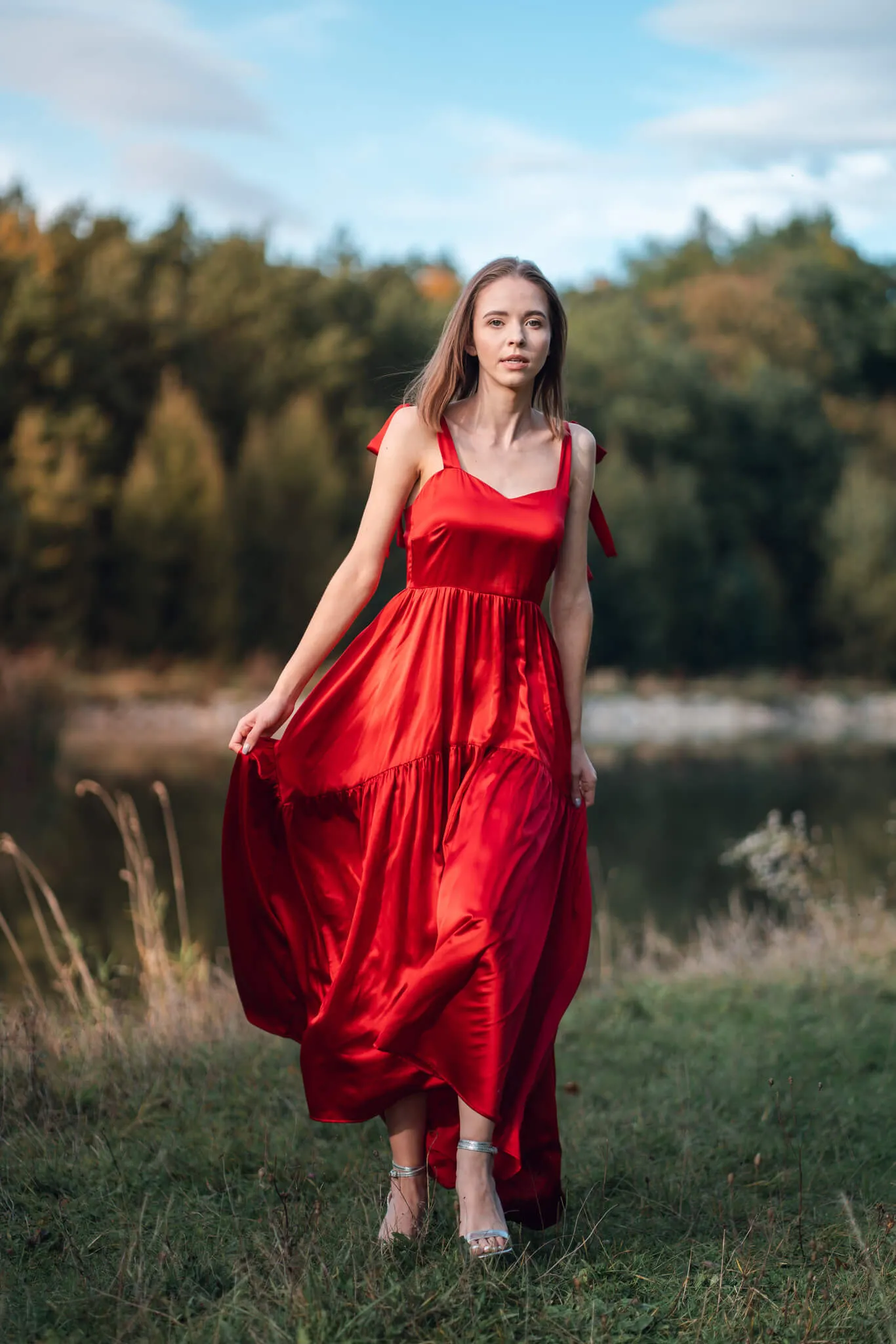 Scarlet Rose Juliette Silk Maxi Dress